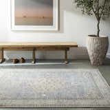 Sample Lila Medallion Denim Area Rug