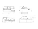 Sachsenkam Anthracite Sofa - Clearance