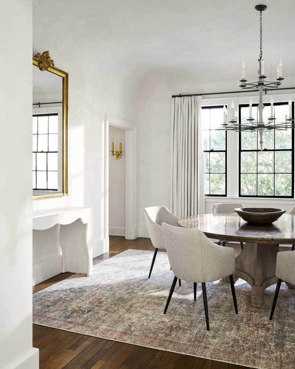 Sample Marlene Damask Brown & Blue Area Rug - Livabliss x Becki Owens