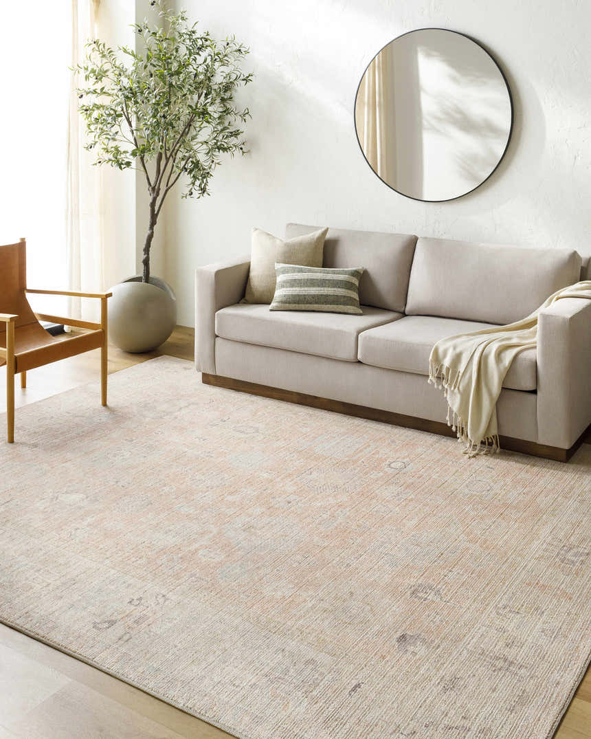 Sample Marlene Damask Blush Area Rug - Becki Owens x Livabliss