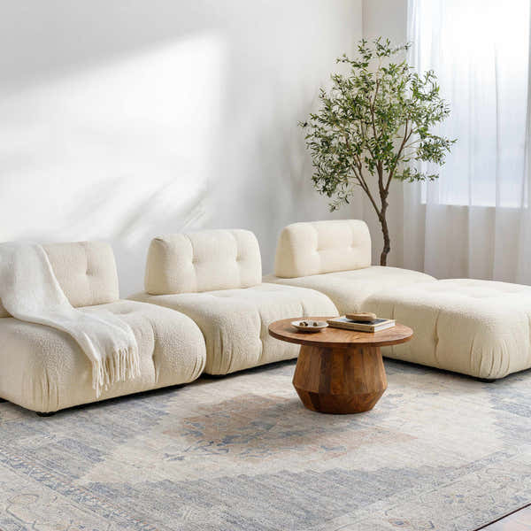 Sample Luca Medallion Pewter Area Rug