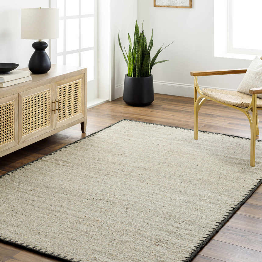 Made to Order Custom Size Ayumu Beige Hand Woven Wool Area Rug
