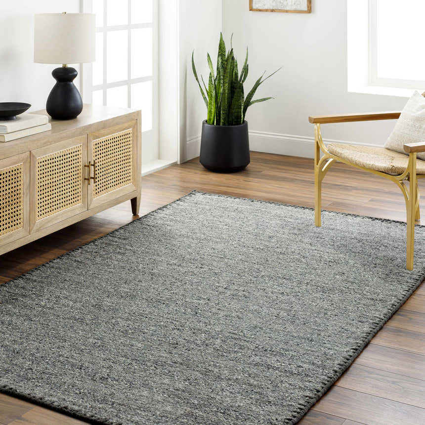 Made to Order Custom Size Ayumu Gray Hand Woven Wool Area Rug