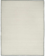 Ayumu Off White Hand Woven Wool Area Rug