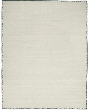 Ayumu Off White Hand Woven Wool Area Rug