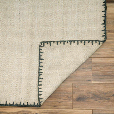 Ayumu Off White Hand Woven Wool Area Rug