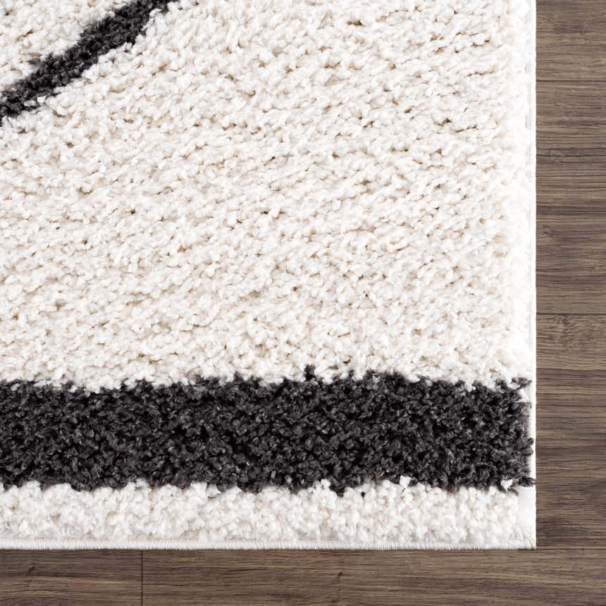 Sample Bauer Plush Black Rainbow Rug - Clearance