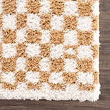 Sample Kieu Mustard & Ivory Checkered Area Rug