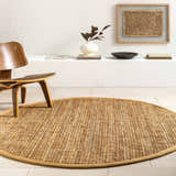 Made to Order Custom Size Calla Jute Tan Area Rug - Livabliss x Becki Owens