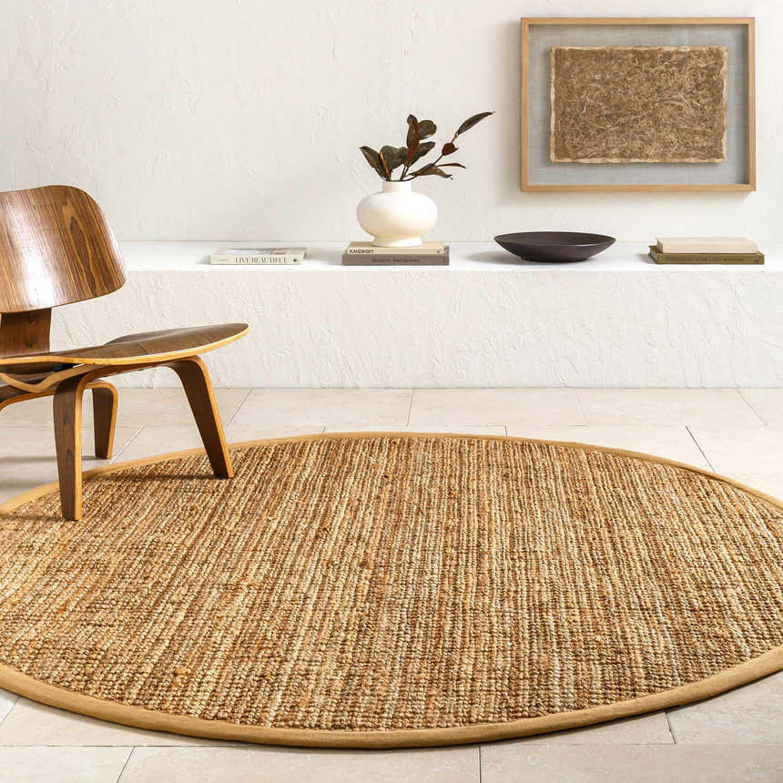 Made to Order Custom Size Calla Jute Tan Area Rug - Livabliss x Becki Owens