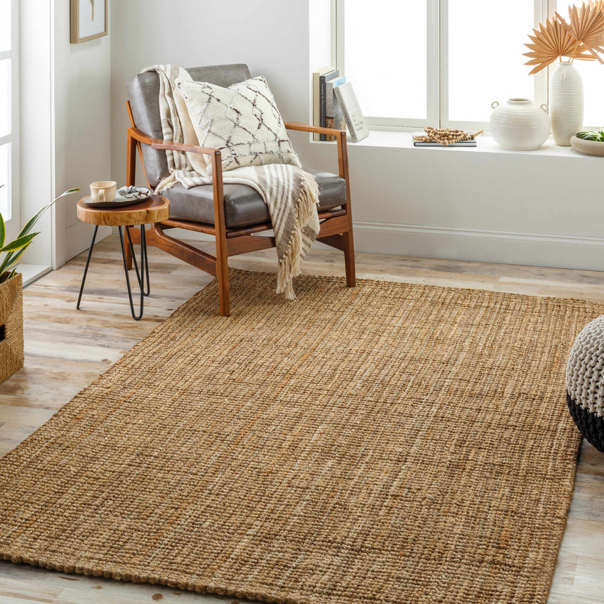 Made to Order Custom Size Calla Jute Tan Area Rug - Livabliss x Becki Owens