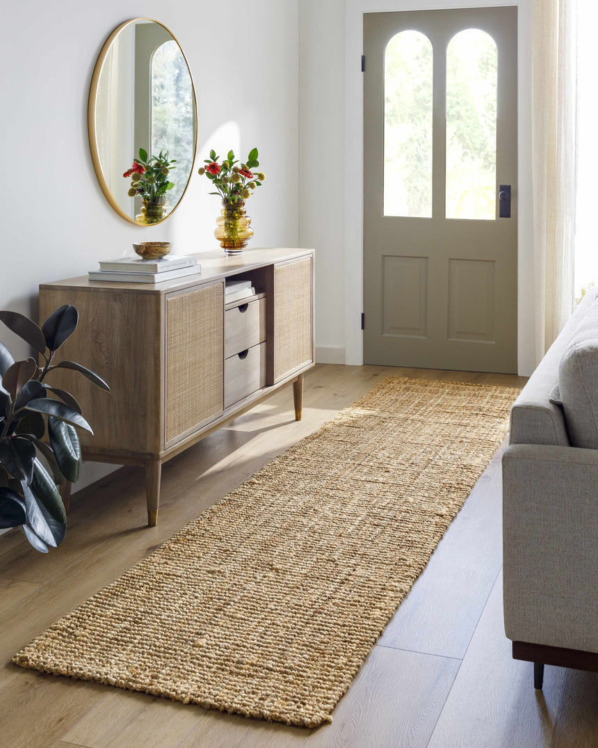 Made to Order Custom Size Calla Jute Tan Area Rug - Livabliss x Becki Owens