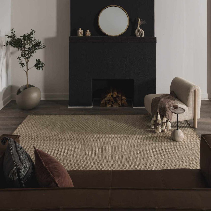 Ayers White & Beige Gambit Rug