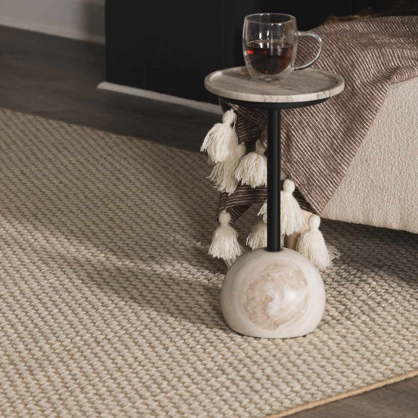 Ayers White & Beige Gambit Rug