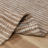Made to Order Custom Size Ambel Tan Camel Jute Rug