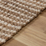 Made to Order Custom Size Ambel Tan Camel Jute Rug