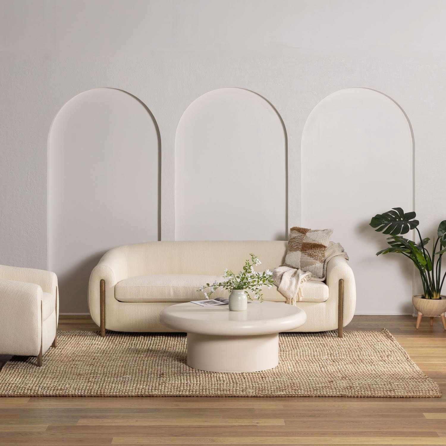 Made to Order Custom Size Ambel Tan Camel Jute Rug