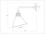 Ouarzazat White Outdoor Wall Sconce