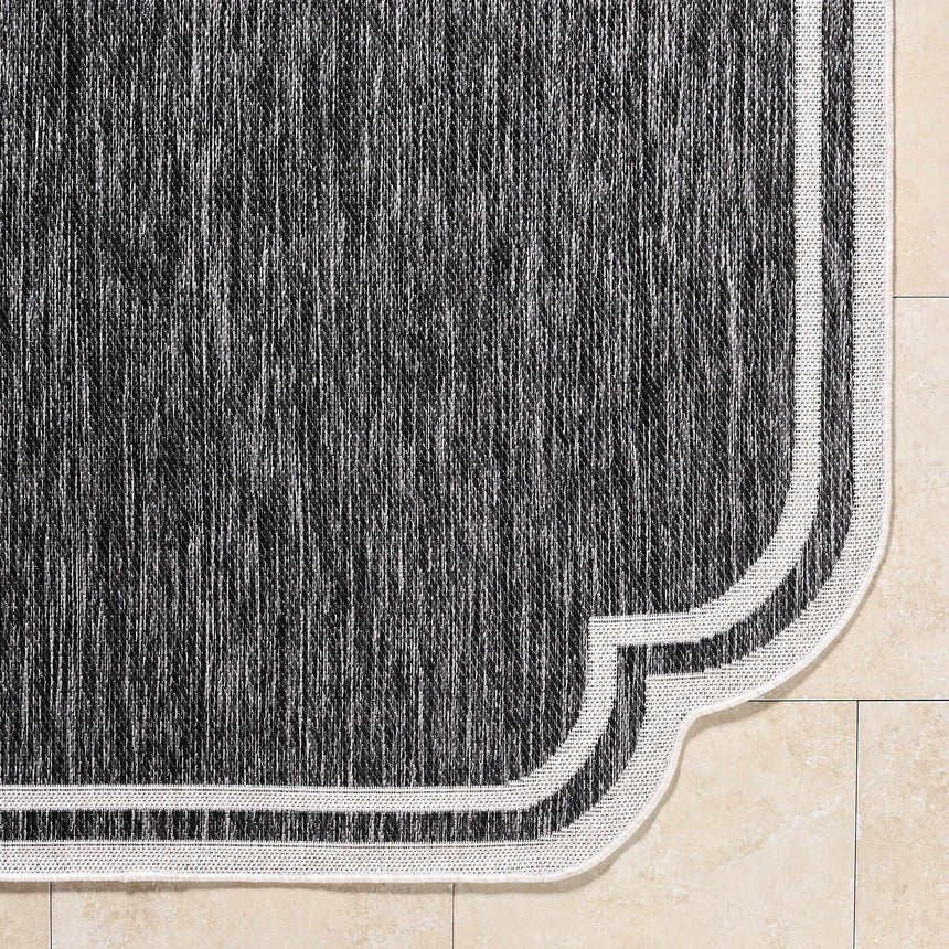 Arnola Black Outdoor Rug