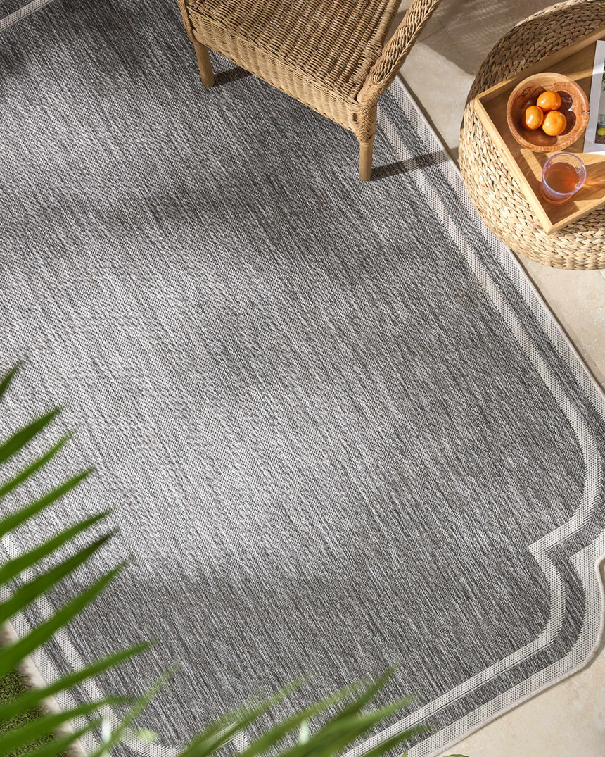 Arnola Gray Outdoor Rug