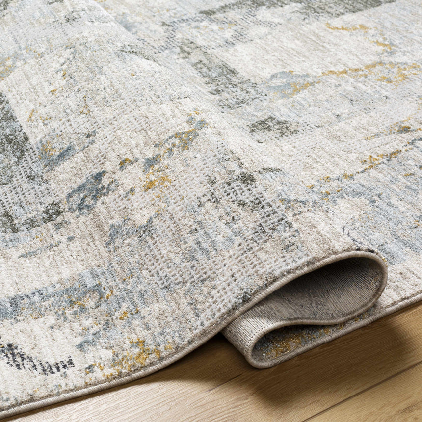 Adlai Textured Rug with Fringes