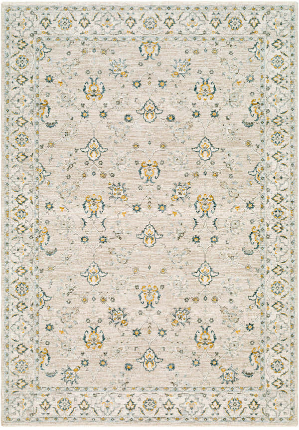 Sample Amaru Cream & Sage Textured Rug with Fringes