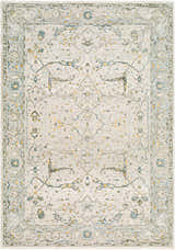 Sample Aviva Off-White Textured Rug with Fringes