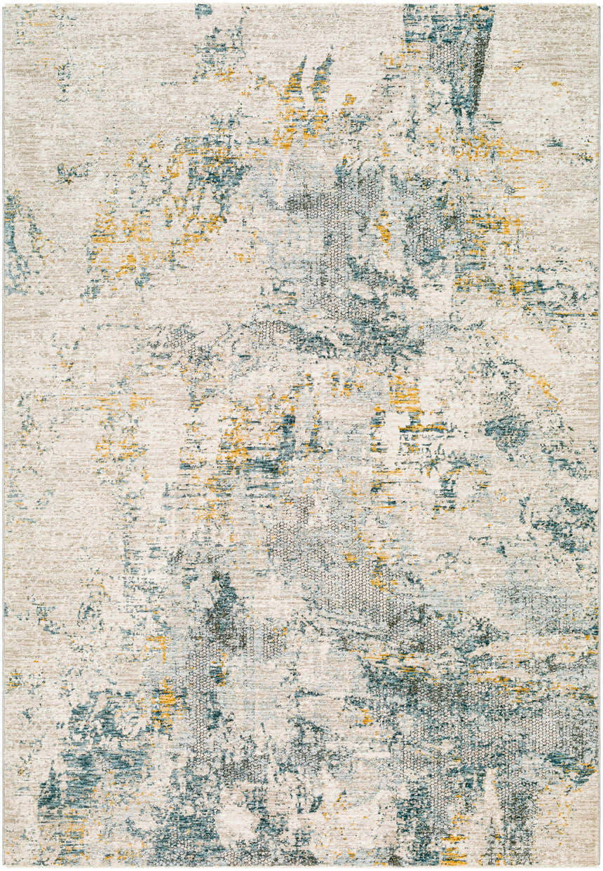 Sample Chaya Textured Abstract Rug with Fringes