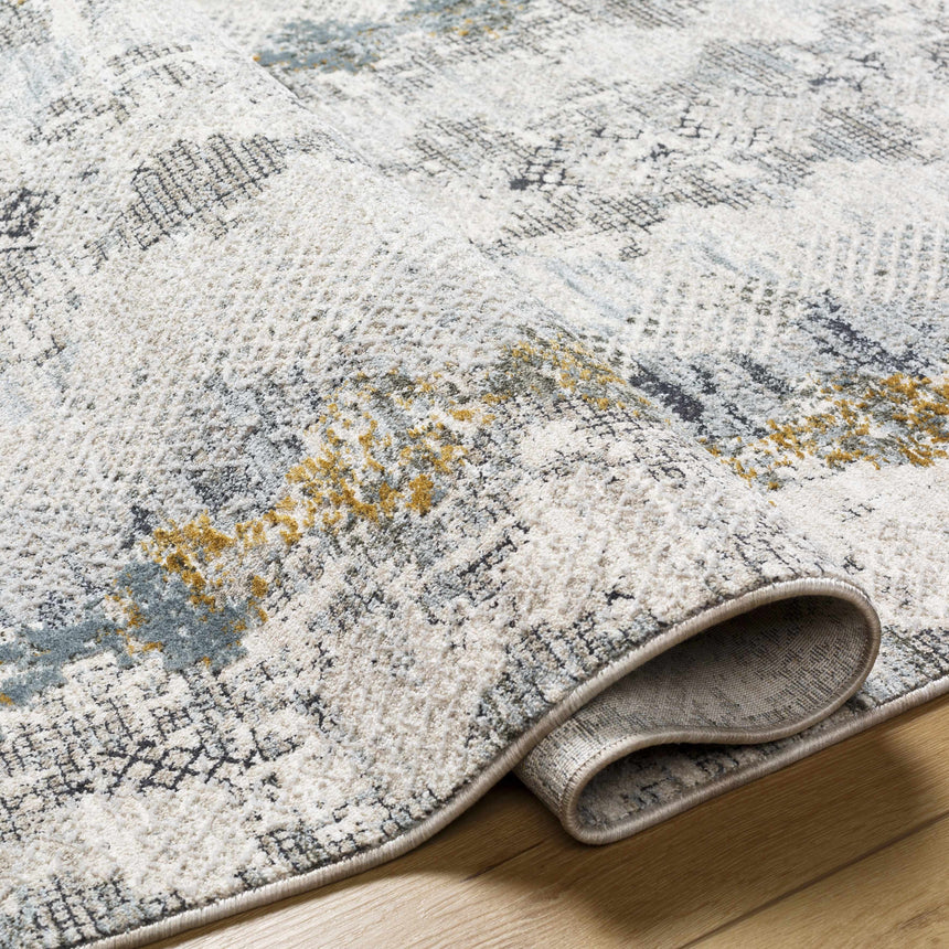 Lalo Textured Rug with Fringes