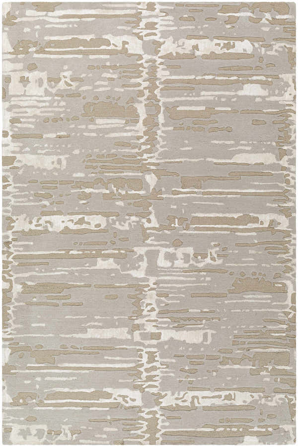 Sample Kadin Gray Abstract Area Rug