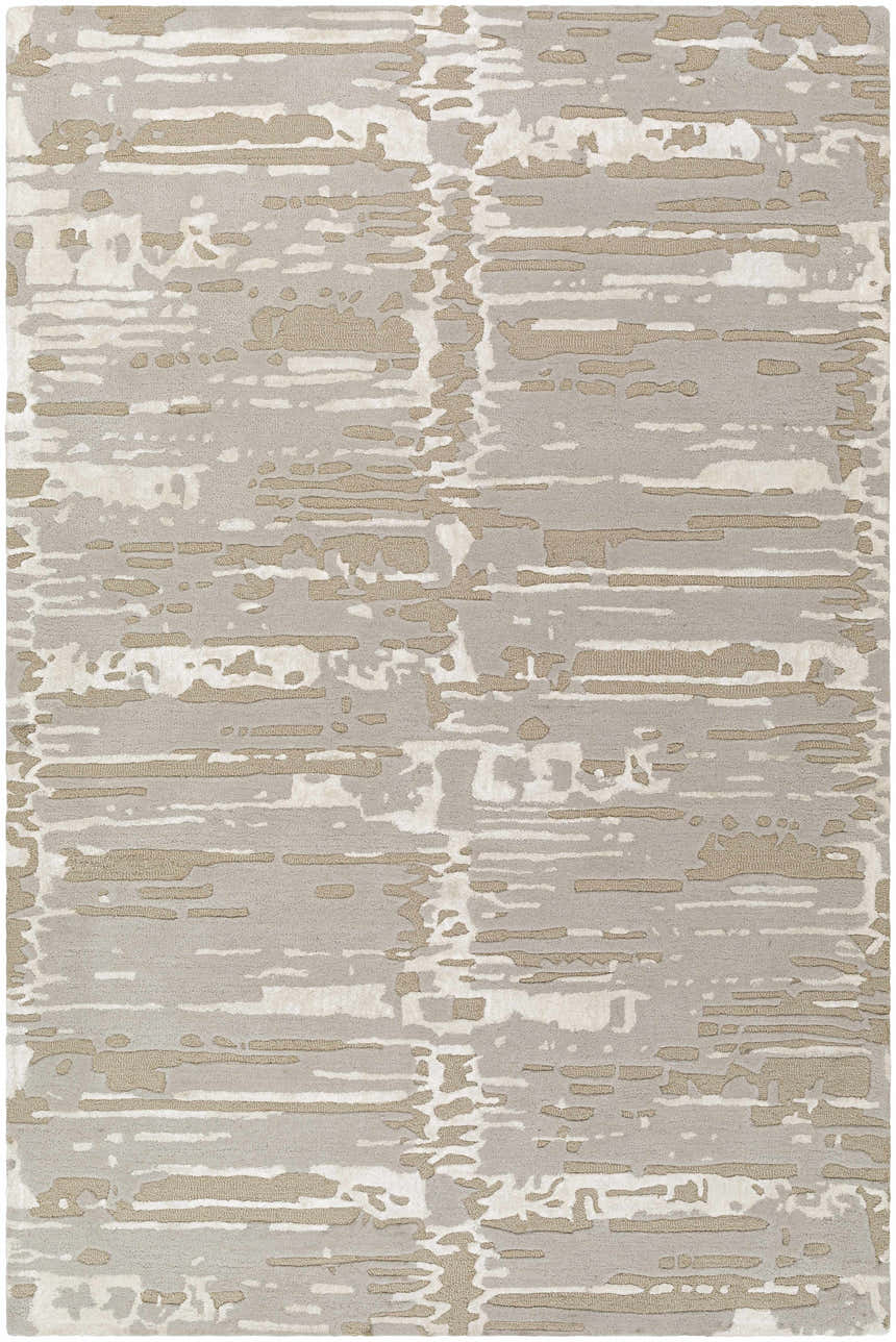 Sample Kadin Gray Abstract Area Rug - Clearance