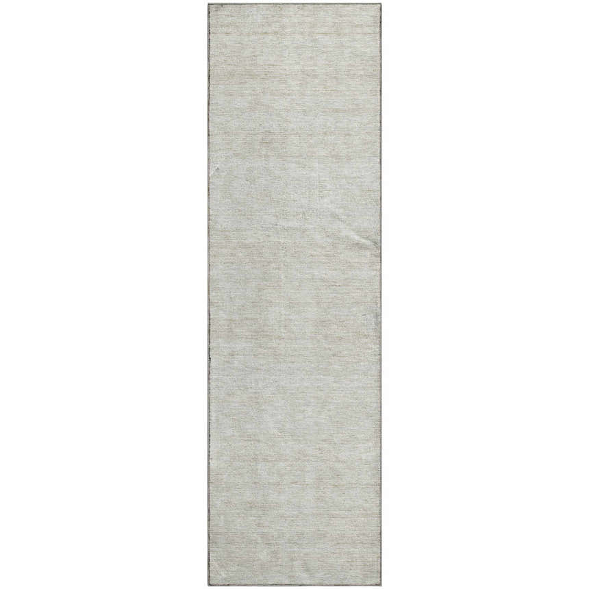 Close-up of the Dalyn Luxury Soft Essentials SE1 Ivory Washable Area Rug. Neutral, subtle texture. Great indoor or outdoor rug.