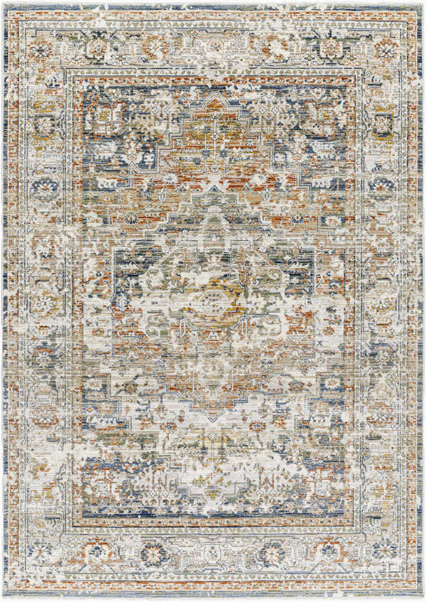 Sample Kazou Blue Medallion Area Rug