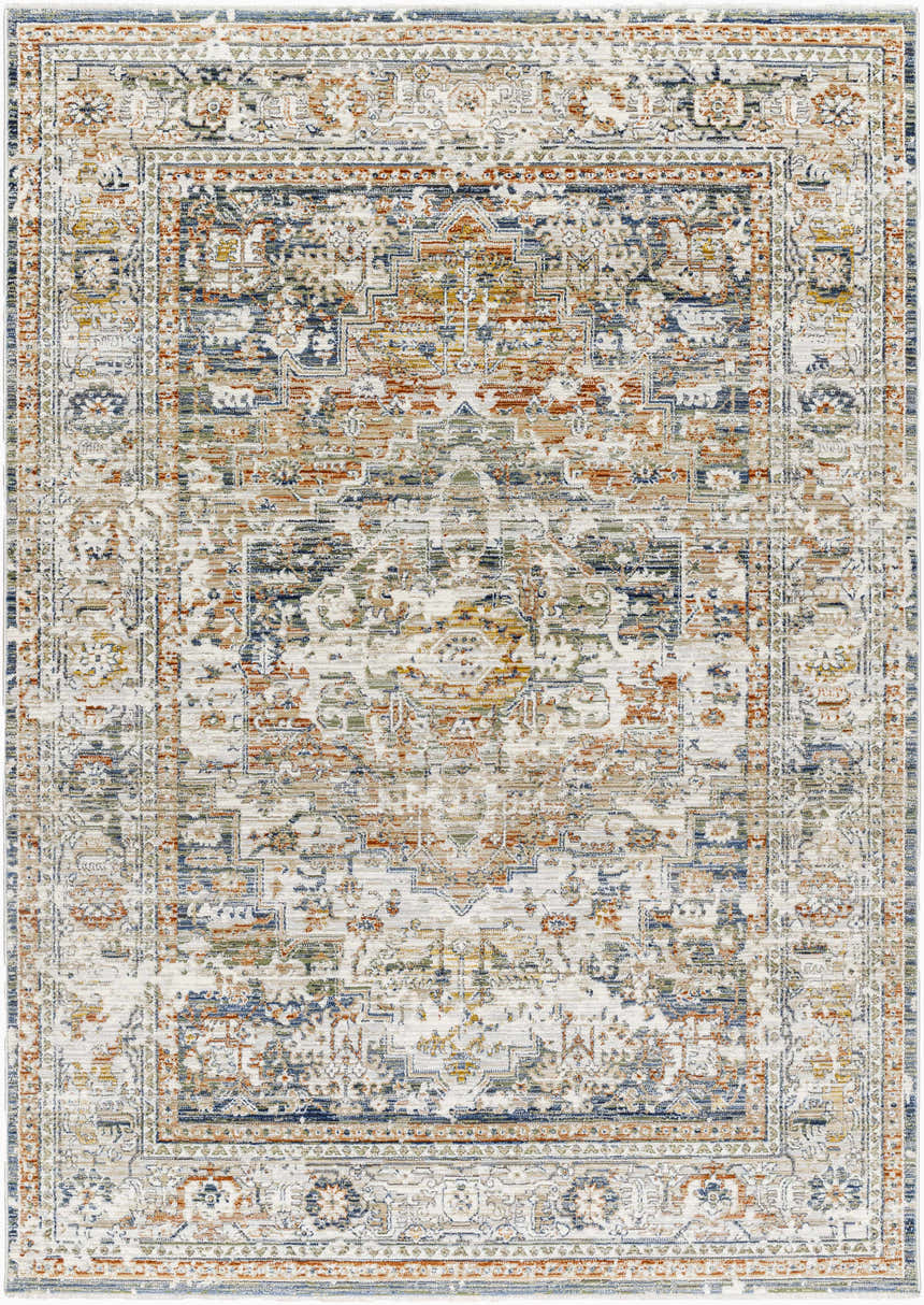 Sample Kazou Blue Medallion Area Rug