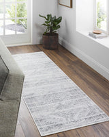 Nadie Blue Gray Medallion Area Rug