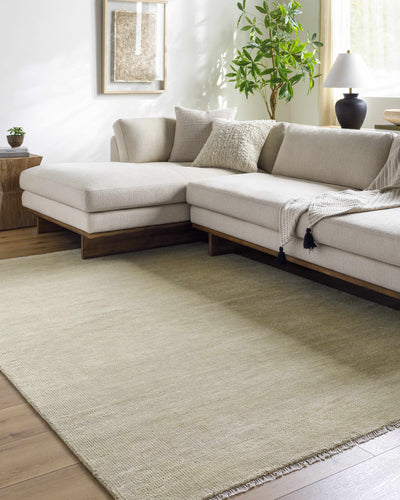 Powa Light Yellow Area Rug