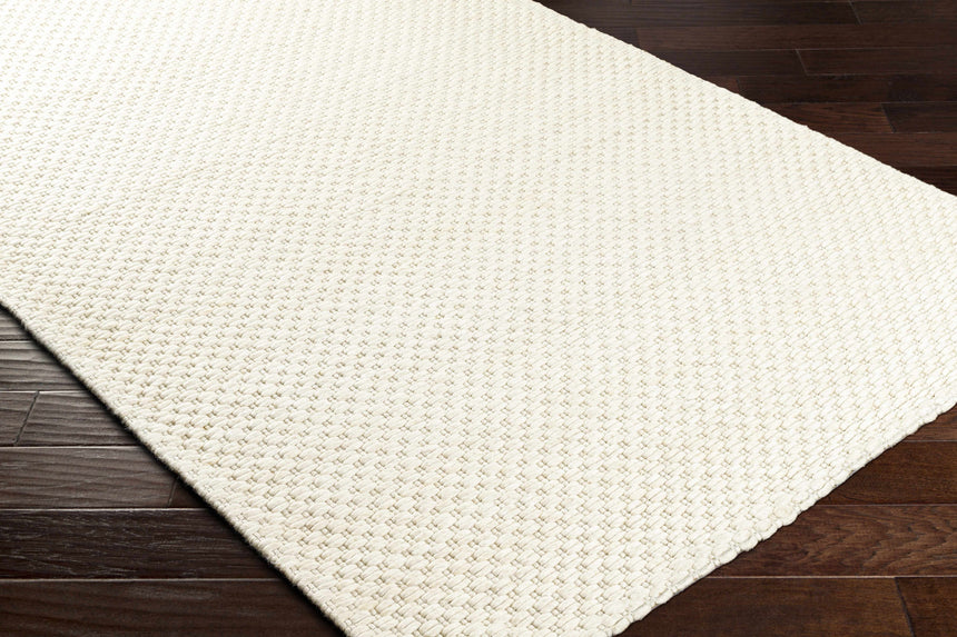 Made to Order Custom Size Kassa Cream Hand Woven Area Rug