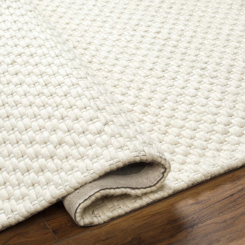 Made to Order Custom Size Kassa Cream Hand Woven Area Rug