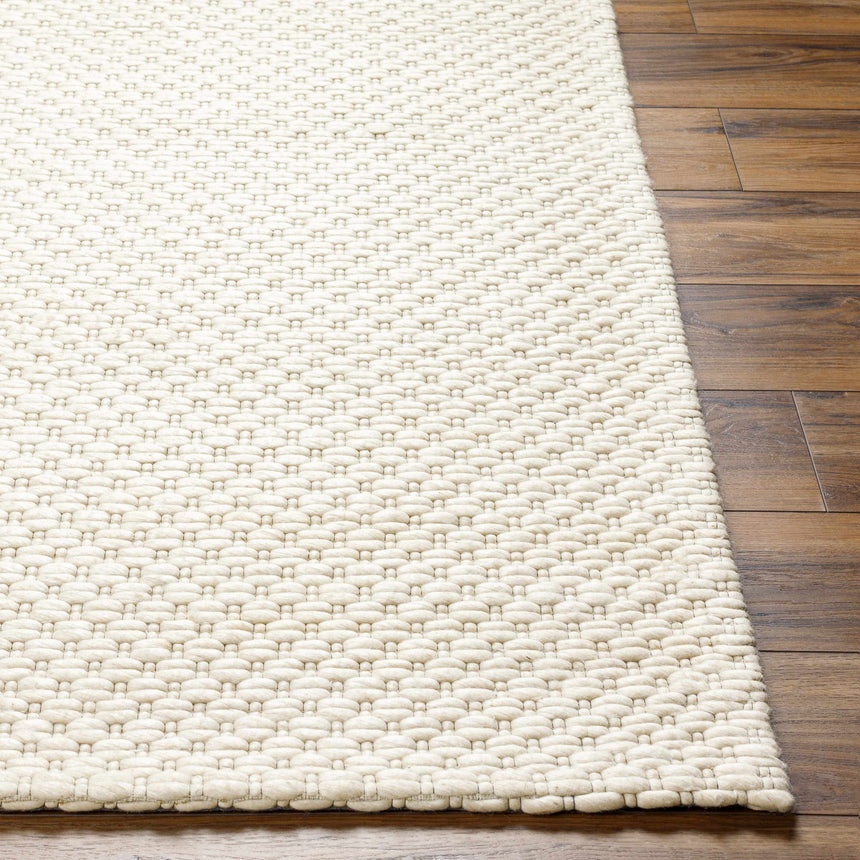 Made to Order Custom Size Kassa Cream Hand Woven Area Rug
