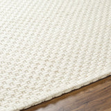 Made to Order Custom Size Kassa Cream Hand Woven Area Rug