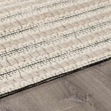 Laleh Cream & Black Area Rug - Clearance