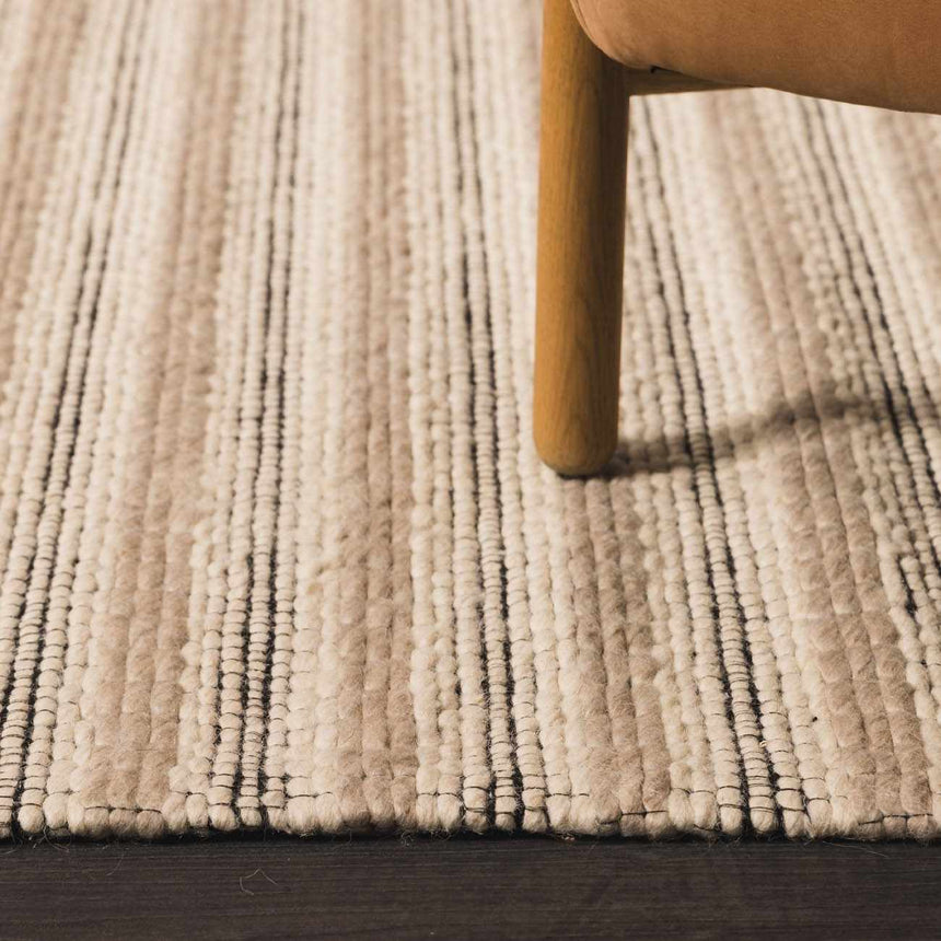 Laleh Cream & Black Area Rug - Clearance