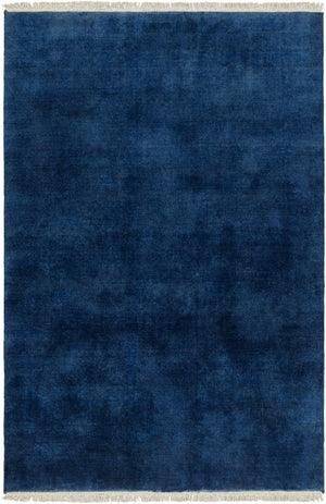 Myron Navy Wool Area Rug