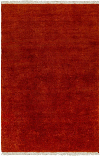 Myron Dark Red Wool Area Rug