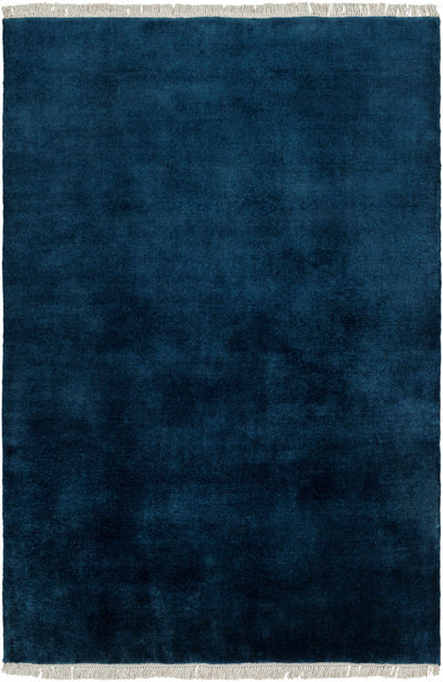 Myron Petrol Blue Wool Area Rug