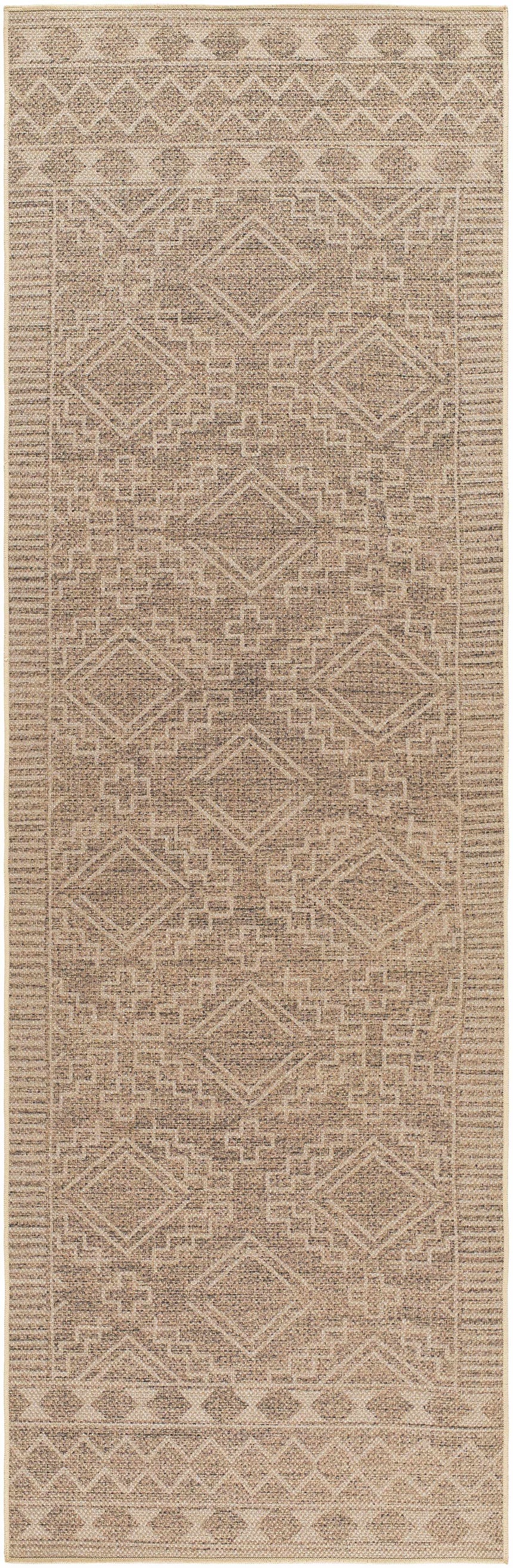 Halle Beige Washable Area Rug - Clearance