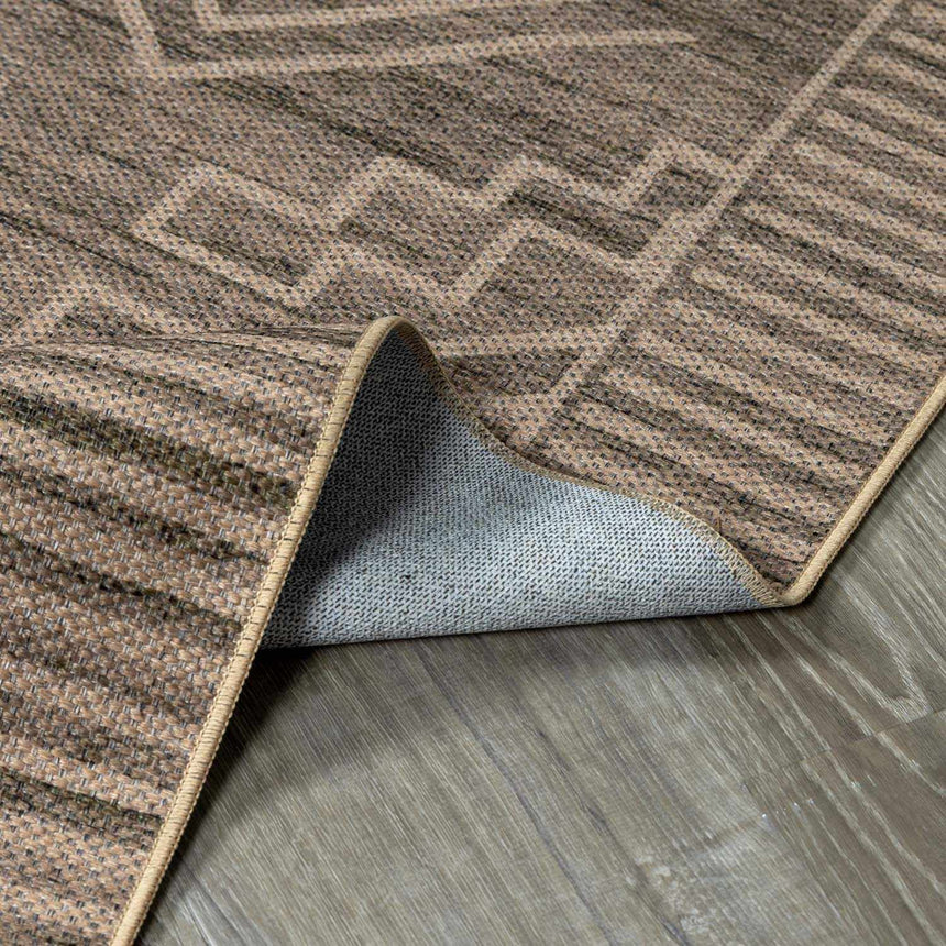 Halle Tan Washable Area Rug - Clearance