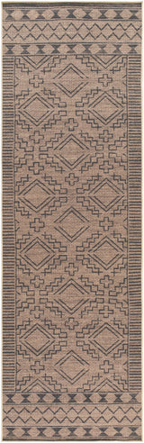 Halle Tan & Black Washable Area Rug - Clearance