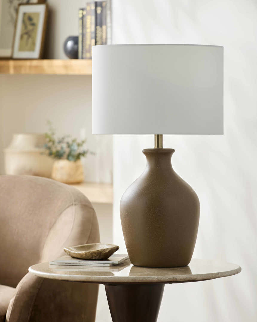 Singureni Dark Red Table Lamp