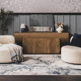 Shahrekord Blue Ceramic Table Lamp